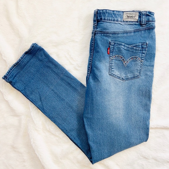 Levi's Denim - Levi Strauss skinny jeans rhinestone embellishment